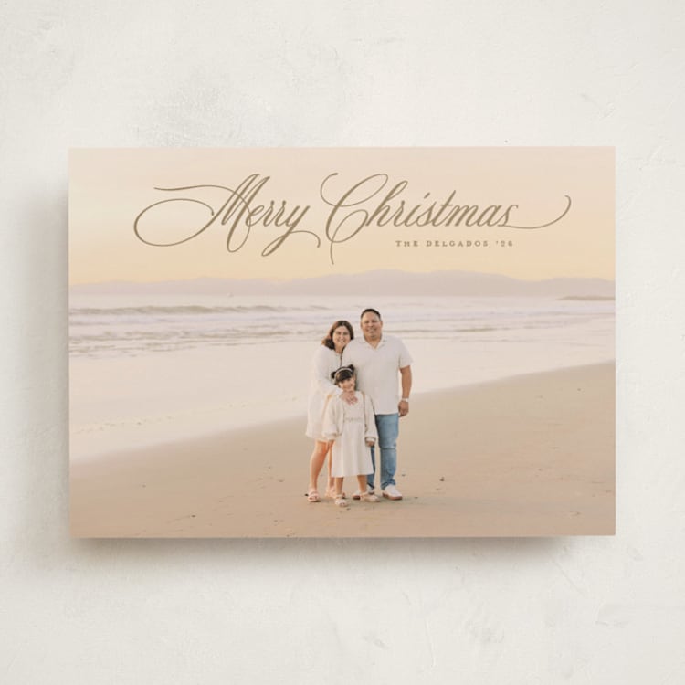 "classically" - Holiday Cards in Sand by Christy Hy Lee - Front