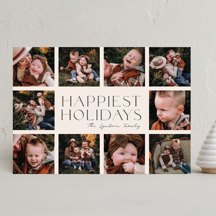 "all the happy" - Holiday Cards in Marshmallow by Betsy Siber - Front