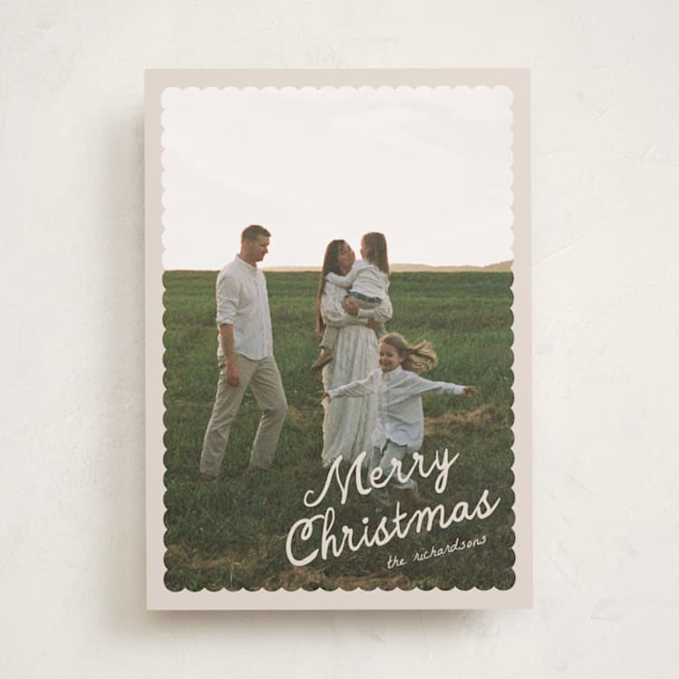 "Dispatch" - Holiday Cards in Creamer by Pixel and Hank - Front