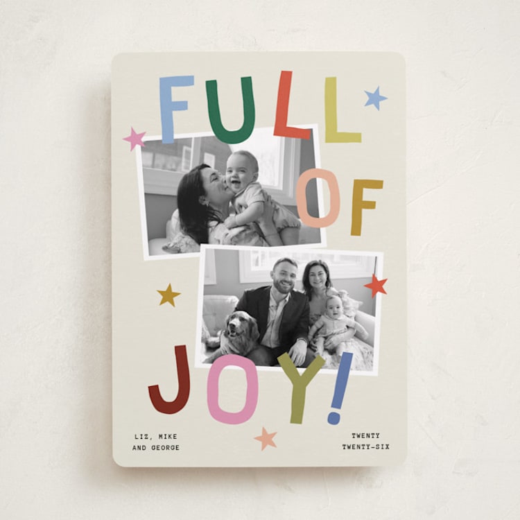 "Full of Joy (& Cheer)" - Holiday Cards in Jubilant by Kercia Jane - Front