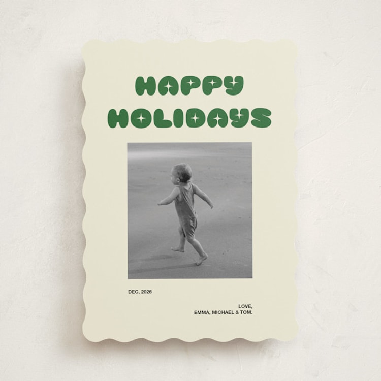 "Retro Days" - Holiday Cards in Elf Shoes by Helena Vitto - Front