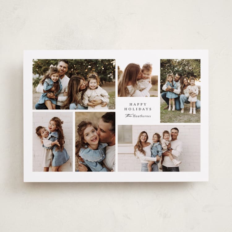 "Mod Medley" - Holiday Cards in Snowflake by Jessica Williams - Front
