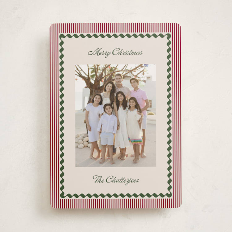 "vintage border" - Holiday Cards in Retro by Kelly Schmidt - Front