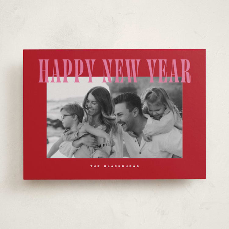 "Happy Holidays!" - Holiday Cards in Ribbon Candy by Wildfield Paper Co - Front