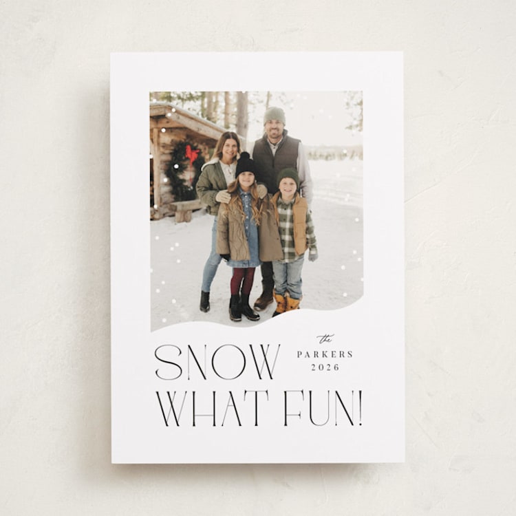 "Snow What Fun" - Holiday Cards in Ink by Olivia Raufman - Front