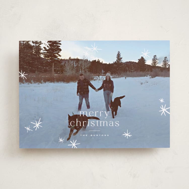 "Twinkle!" - Holiday Cards in Snow by Wildfield Paper Co - Front