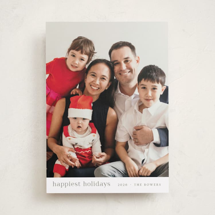 Minimalist Delight holiday photo cards by Design Lotus