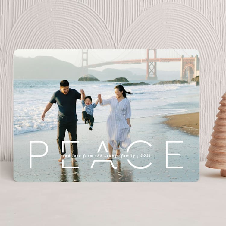 "Quietude" - Holiday Cards in Glacier by Rebecca Daublin - Front