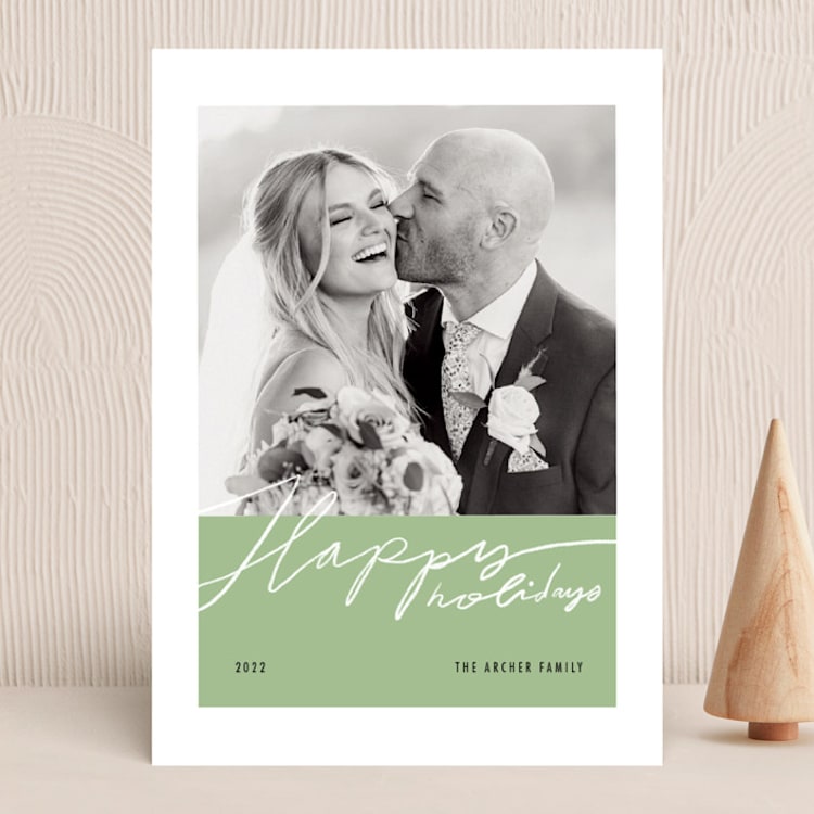 "Swatch" - Holiday Cards in Mint by Meg Gleason - Front