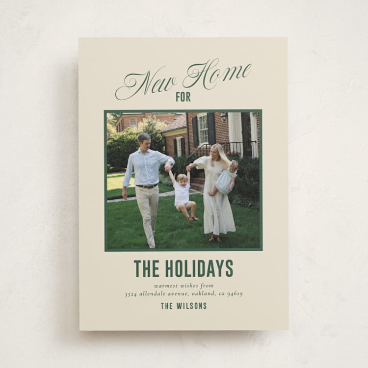 "Contemporary New Home" - Holiday Cards in Forest by Ana de Sousa - Front