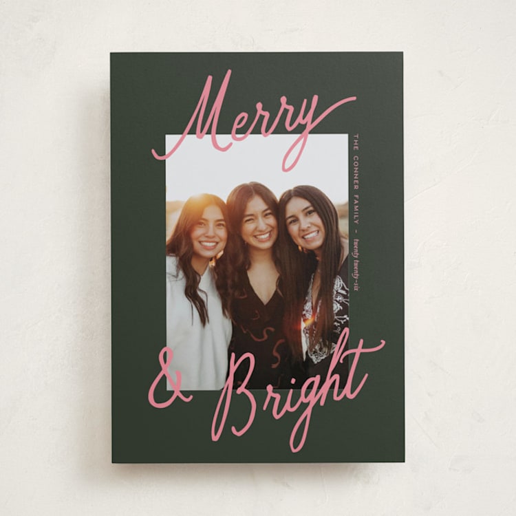 "Jottings" - Holiday Cards in Mistletoe by Pixel and Hank - Front