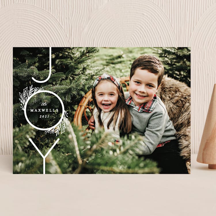 "Infinite Joy" - Holiday Cards in Snow by Ally Madison - Front
