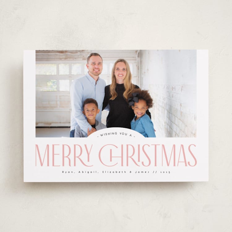 "Classic headline" - Holiday Cards in Gumdrop by Orasie - Front