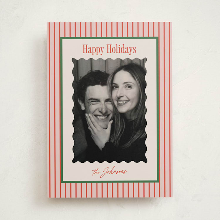"belly laugh" - Holiday Cards in Cherry by Carolyn Nicks - Front