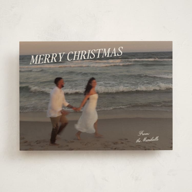 "Coastal Holiday" - Holiday Cards in Cream by Ani Somi - Front