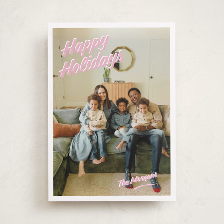 "Painted Sign" - Holiday Cards in Gumdrop by Adelyn T. - Front