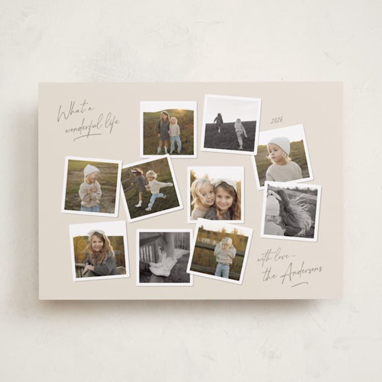 "Vintage Collage" - Holiday Cards in Cookie Dough by Lisa McLean - Front
