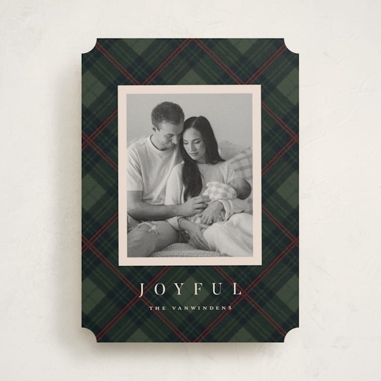 "Balmoral Green" - Holiday Cards in Pine by Olivia Kanaley Inman - Front