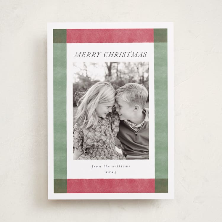"Holiday Rainbow" - Holiday Cards in Crimson Green by Chris Griffith - Front