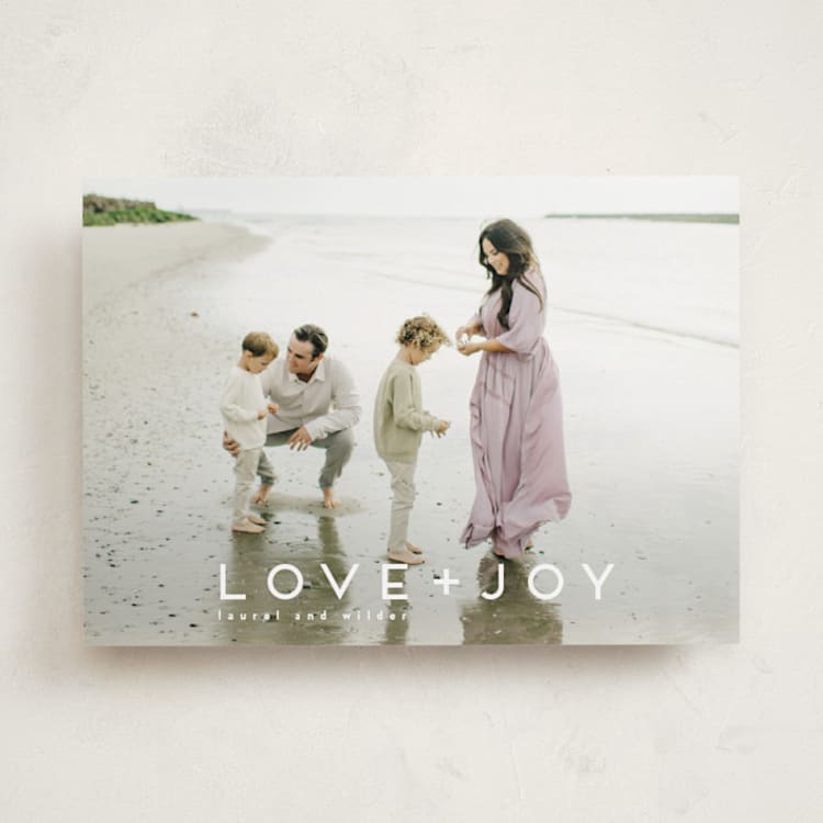 "love joy" - Holiday Cards in Snow by Kate Ross - Front