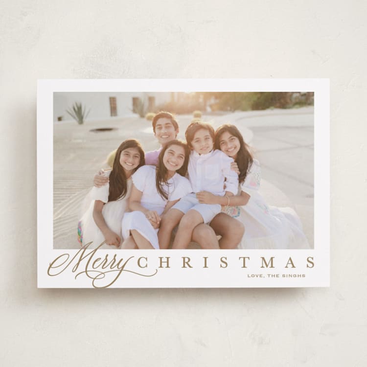 "Footnote" - Holiday Cards in Honey by Carolyn MacLaren - Front