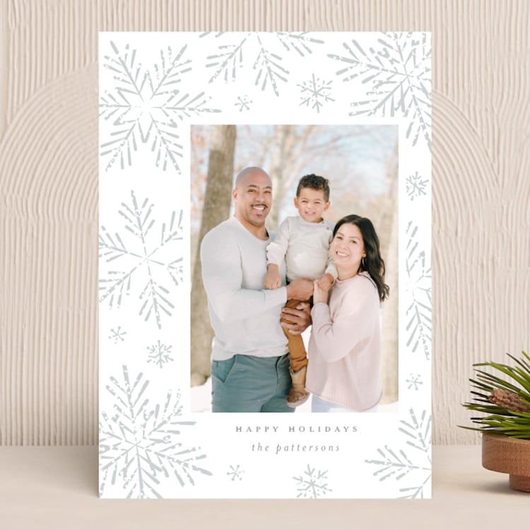 "In the Snow" - Holiday Cards in Frost by Jennifer Holbrook - Front