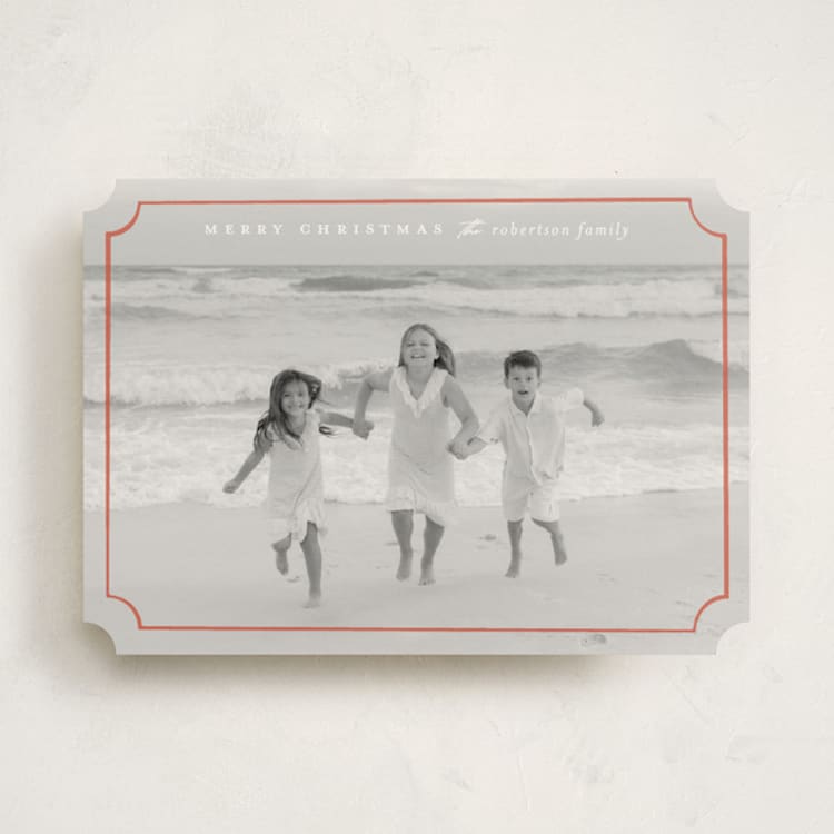 "sweetly framed" - Holiday Cards in Cranberry by Ellen Schlegelmilch - Front