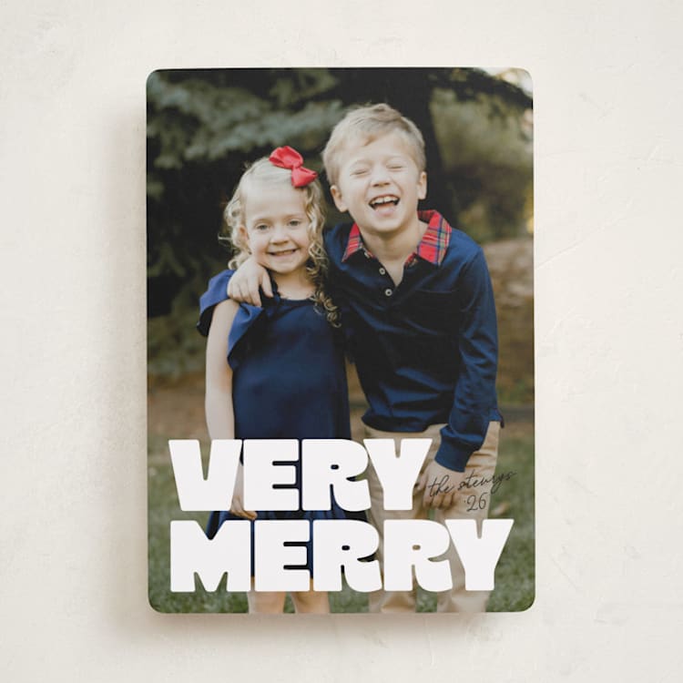"Very Bold" - Holiday Cards in Snowflake by Jessie Steury - Front