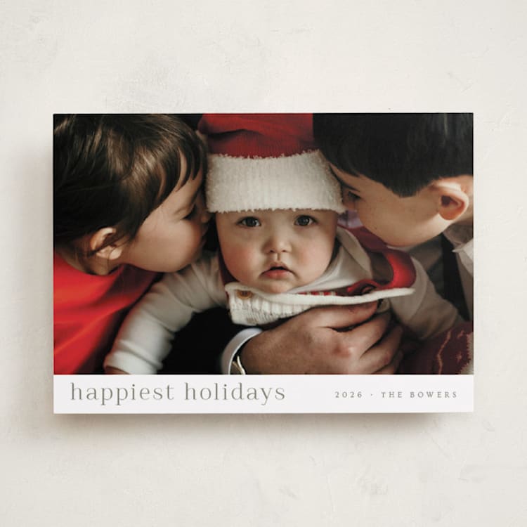 "minimalist delight" - Holiday Cards in Pear by Design Lotus - Front