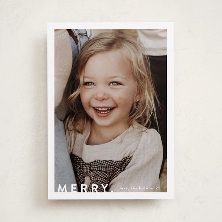 "the portrait" - Holiday Cards in Snow by Kasia Labocki - Front