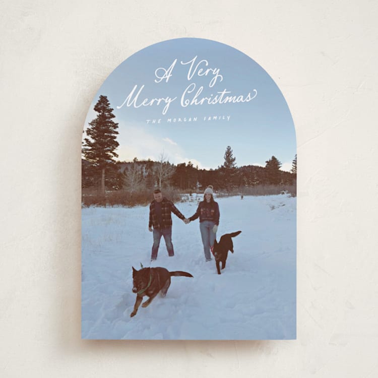 "Very Merry Christmas" - Holiday Cards in Icicle by Hooray Creative - Front