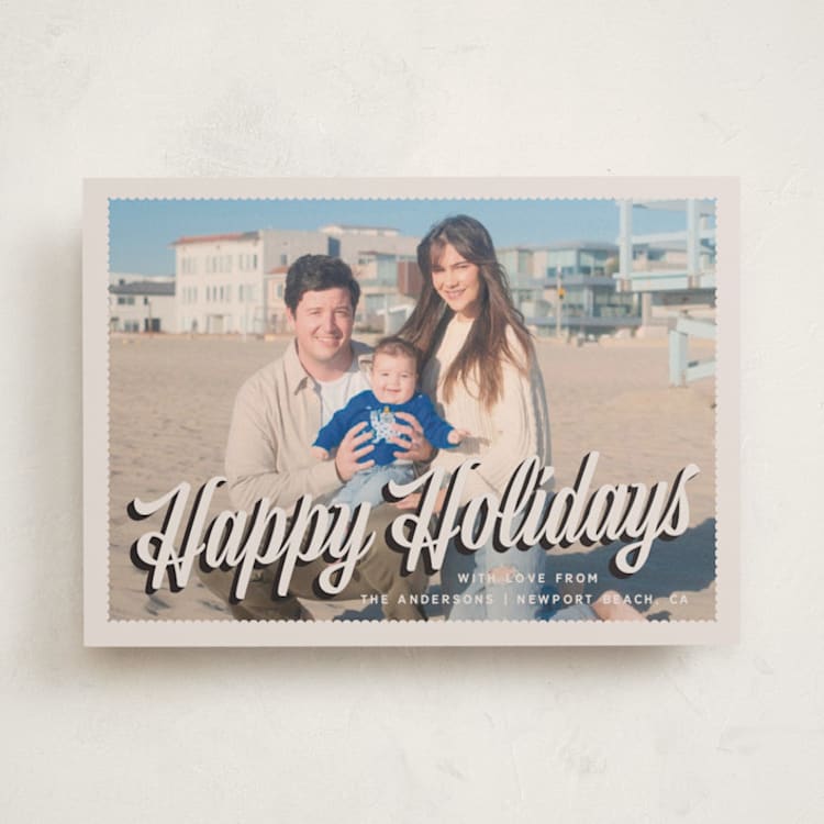 "Holiday Mailer" - Holiday Cards in Eggnog by Amy Payne - Front