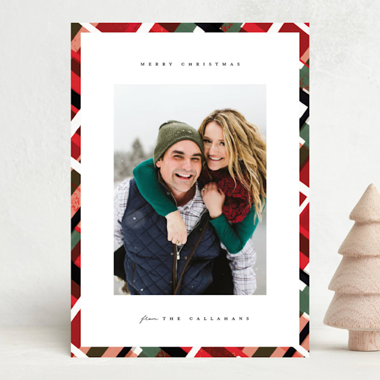 "Vienna" - Holiday Cards in Holly Berry by Julie Murray - Front