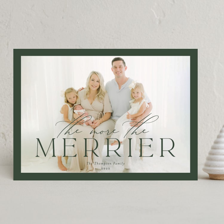 "The More" - Holiday Cards in Juniper by Nicole Barreto - Front