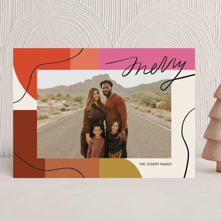 "Rainbow Line" - Holiday Cards in Candy by Meg Gleason - Front