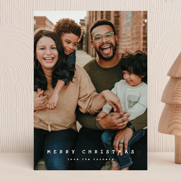 "The Press" - Holiday Cards in Vanilla by Carolyn MacLaren - Front