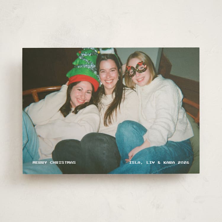 "VHS" - Holiday Cards in Snow by Lea Delaveris - Front