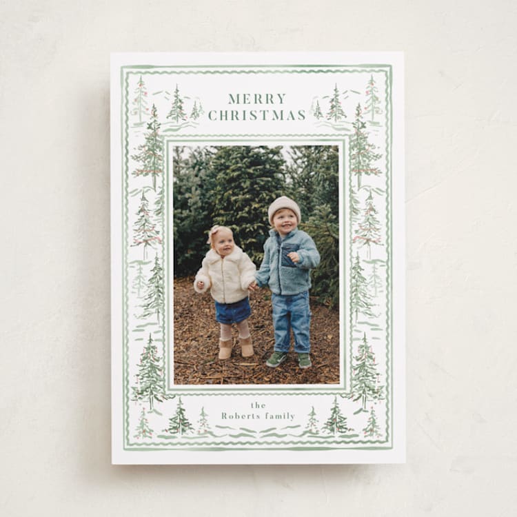 "Calm Wonderland" - Holiday Cards in Forest by Petra Kern - Front