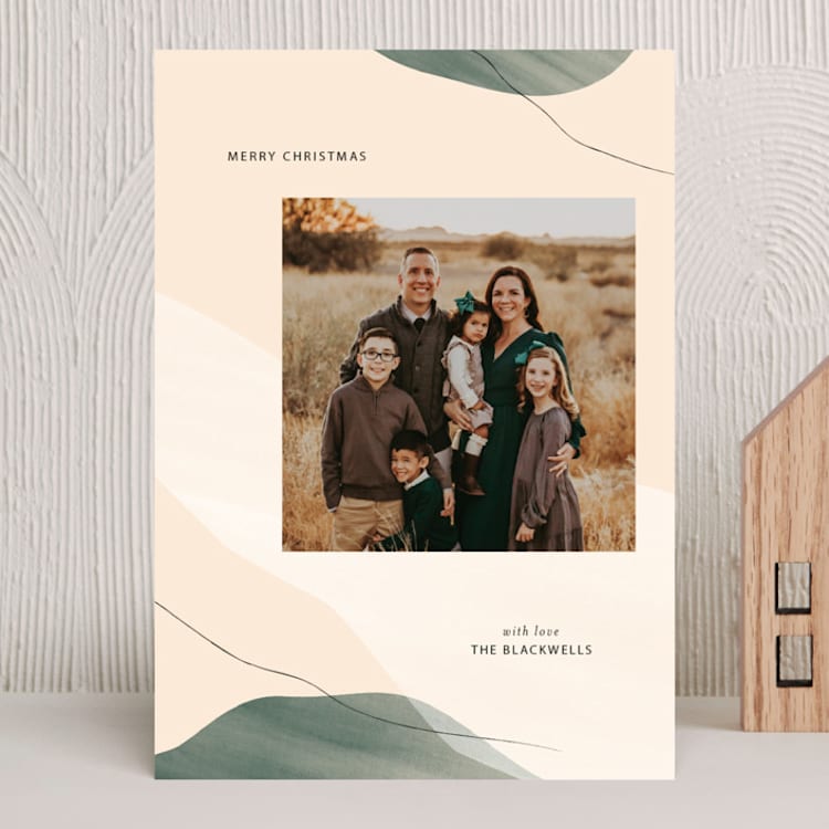 "Emerald Canyon" - Holiday Cards in Emerald by Wendy Chung - Front