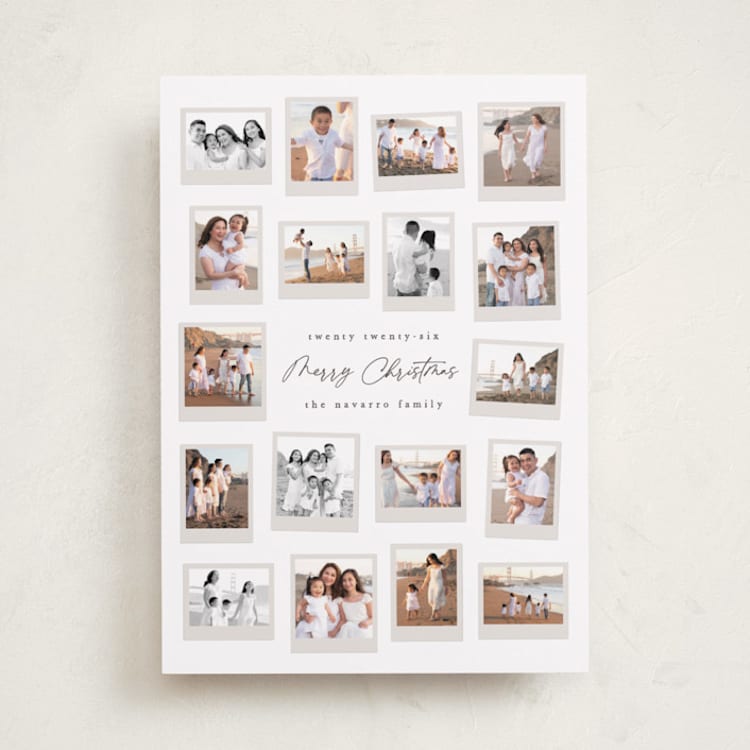 "Many Merry Moments" - Holiday Cards in Snowflake by Hooray Creative - Front