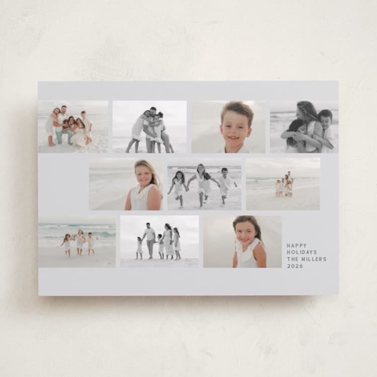 "holiday ten" - Holiday Cards in Mist by Sumak Studio - Front