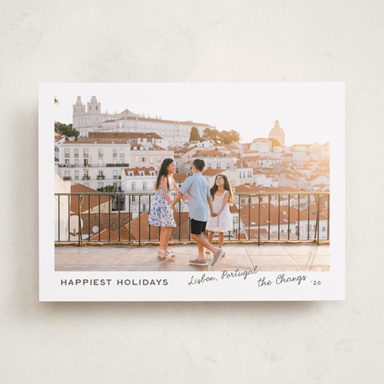 "Vignette postcard" - Holiday Cards in Vanilla by Creo Study - Front
