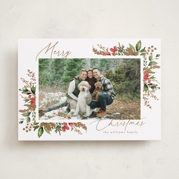 "A Sparkle of Holiday" - Holiday Cards in Snow by Chris Griffith - Front