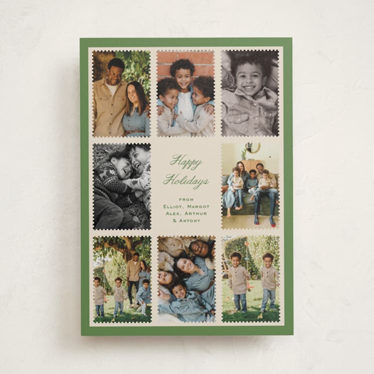 "Jasper" - Holiday Cards in Garland by Pati Cascino - Front