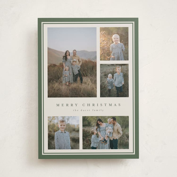 "Five Moments" - Holiday Cards in Pine by Diana Pinnell - Front