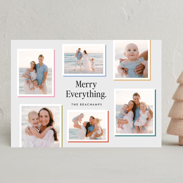 "Color Palette" - Holiday Cards in Candy by Paper Raven Co. - Front