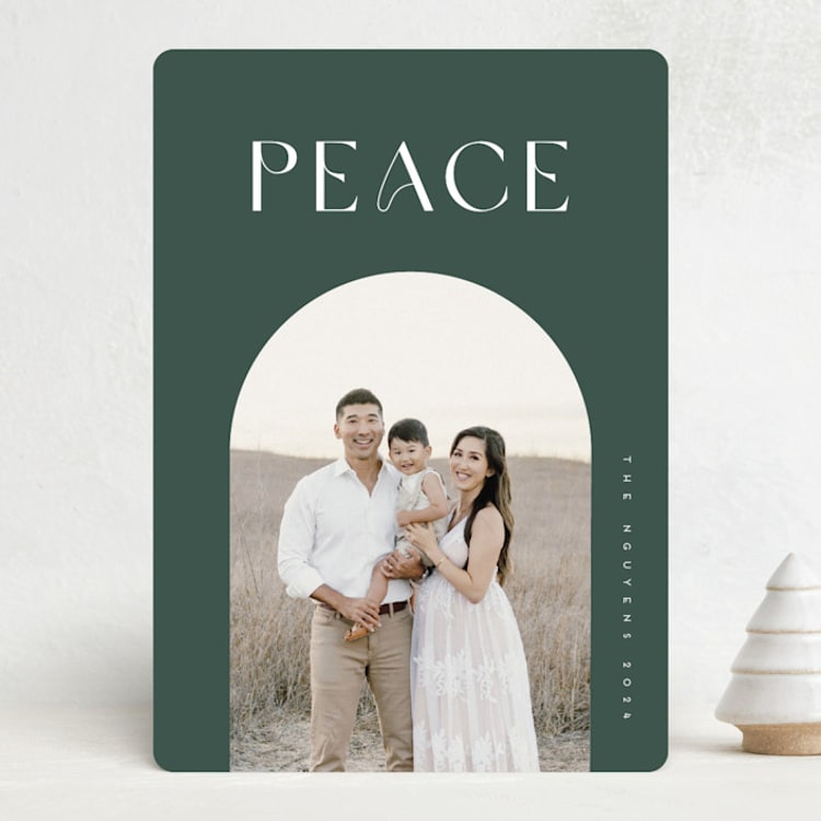 "Camber" - Holiday Cards in Juniper by Snow and Ivy - Front