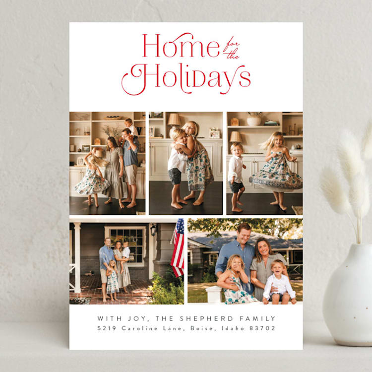 "Home" - Holiday Cards in Polar Bear by Kate Ross - Front