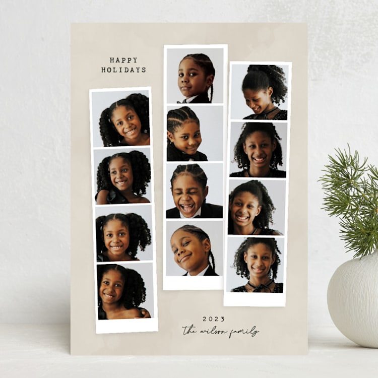 "Expressions" - Holiday Cards in Vanilla by Jessie Steury - Front
