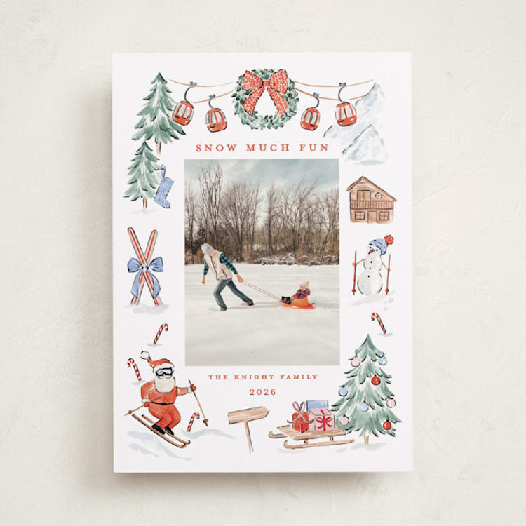 Snow Much Fun Holiday Photo Cards